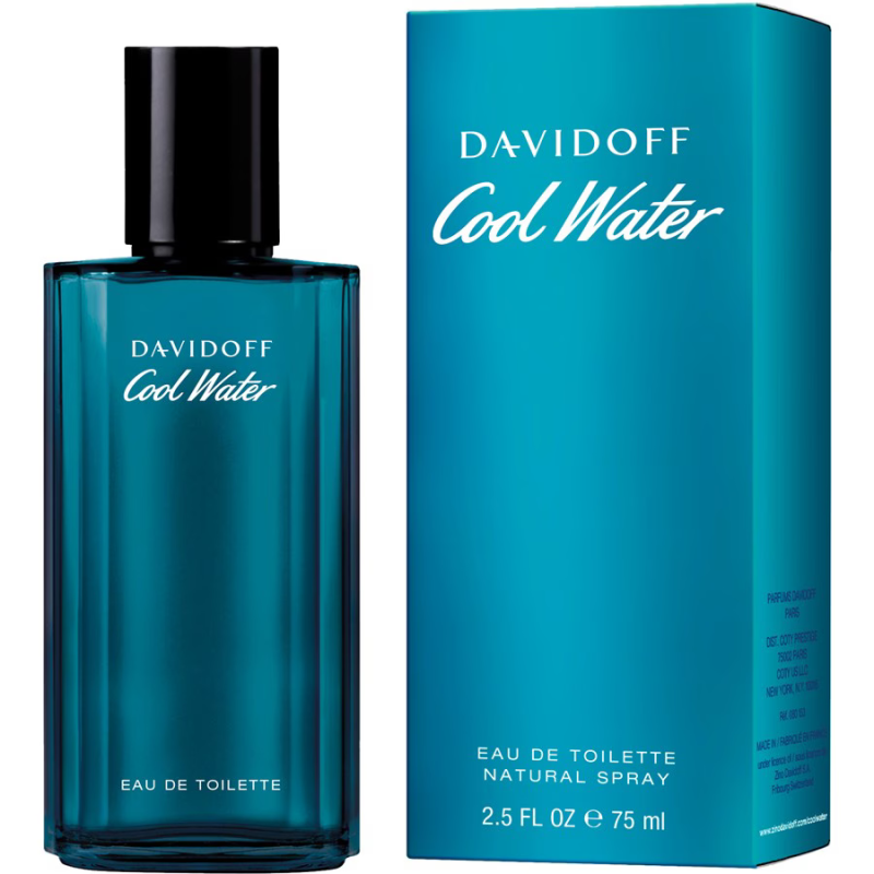 Davidoff Cool Water Eau de Toilette 75 ml Spray per uomo Davidoff Cool Water Eau de Toilette 75 ml Spray per uomo