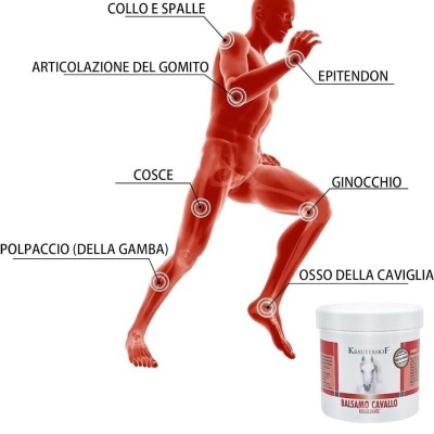 Krauterhof Balsamo Cavallo Rosso 250 ml scaldante extraforte, dolori articolari Krauterhof Balsamo Cavallo Rosso 250 ml scaldante extraforte, dolori articolari