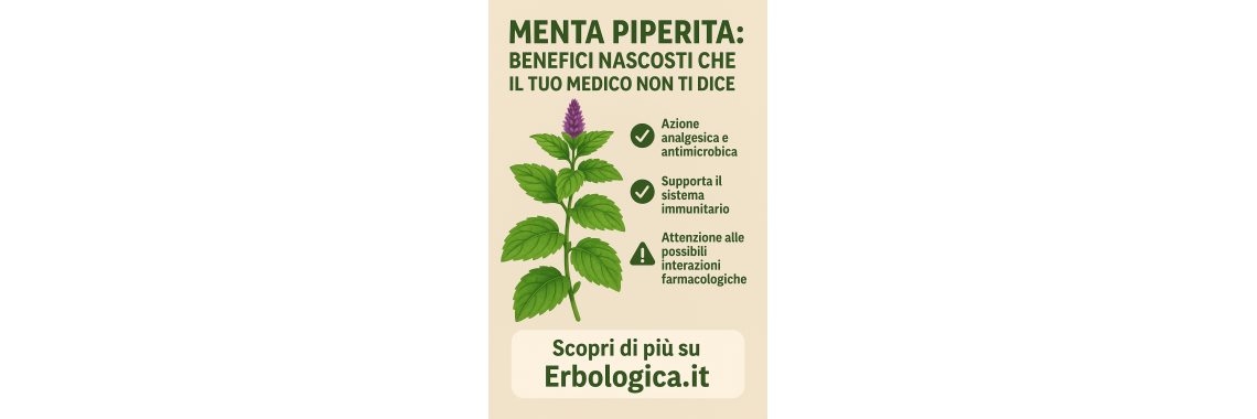 Menta piperita: benefici nascosti, usi e controindicazioni che devi conoscere