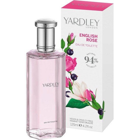 Yardley London English Rose eau de toilette 125 ml 94% naturale Yardley London English Rose eau de toilette 125 ml 94% naturale