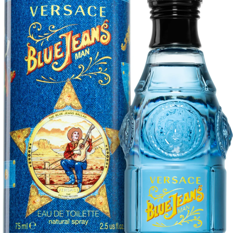 Versace Blue Jeans Man 75 Ml Eau De Toilette Natural Spray  (uomo)