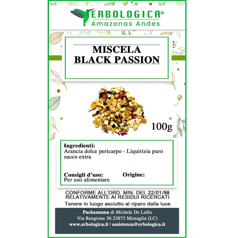 Miscela di erbe Black Passion per Gin Tonic Miscela di erbe Black Passion per Gin Tonic