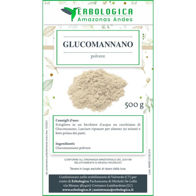 Glucomannano radice polvere 