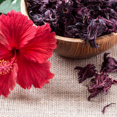 Karkade Ibisco fiori in polvere