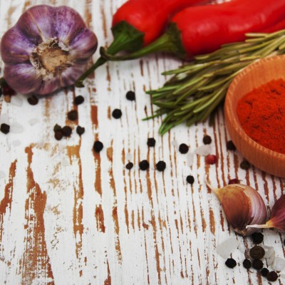 Preparato per condimento mix aglio e peperoncino 