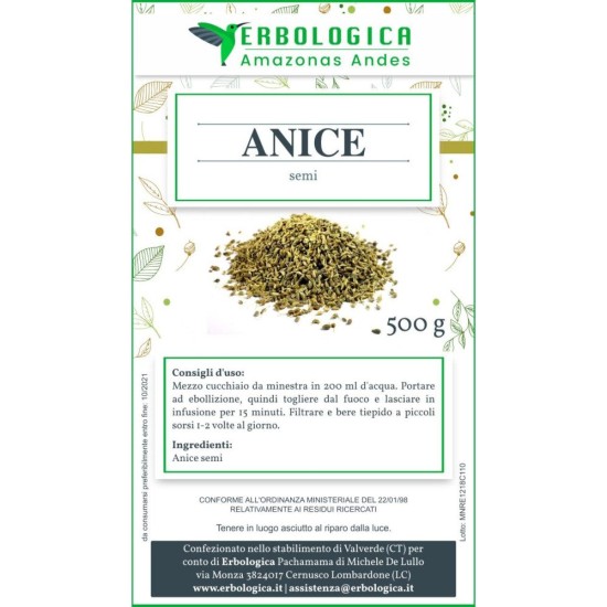 Anice semi verdi interi Anice semi verdi interi