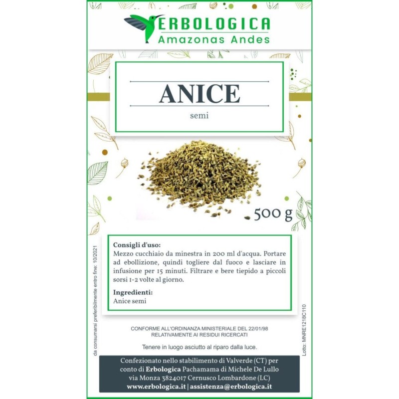 Anice semi verdi interi Anice semi verdi interi