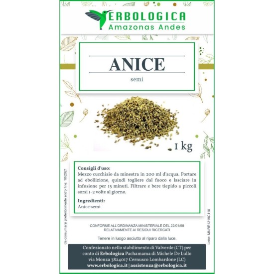 Anice semi verdi interi Anice semi verdi interi