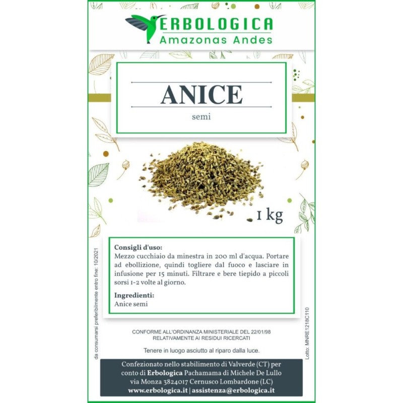 Anice semi verdi interi Anice semi verdi interi