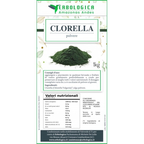Clorella in polvere Clorella in polvere