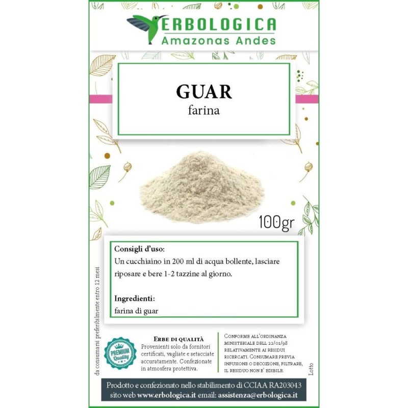Guar semi polvere Guar semi polvere