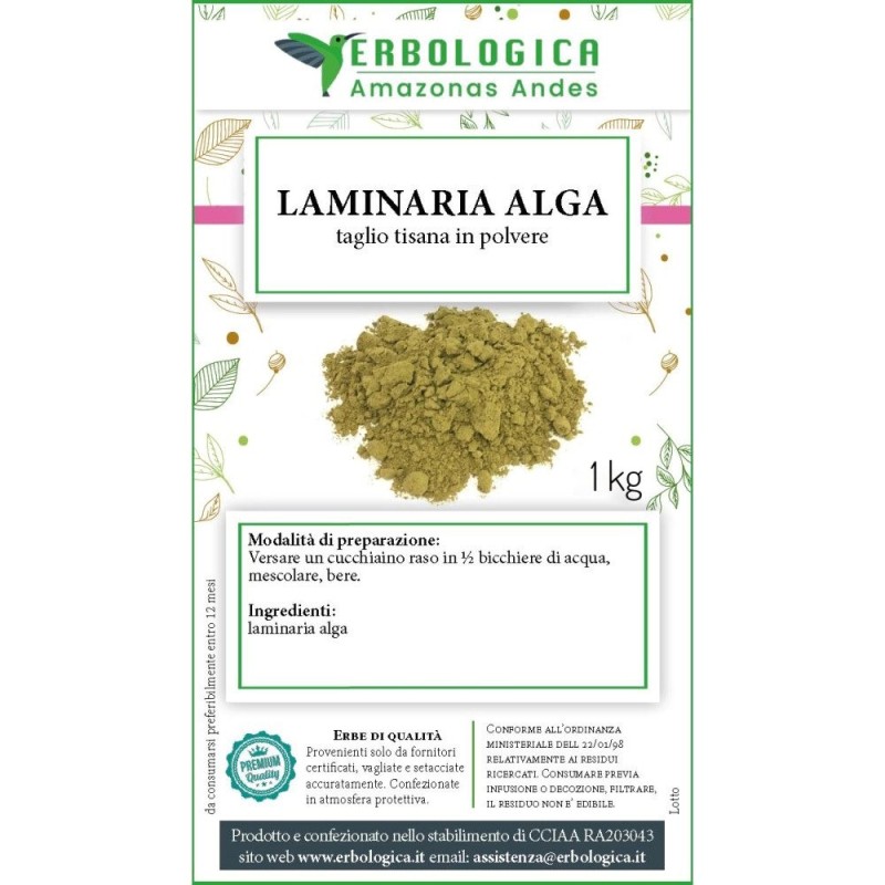 Laminaria alga in polvere Laminaria alga in polvere