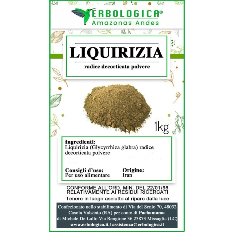 Liquirizia radice decorticata in polvere Liquirizia radice decorticata in polvere