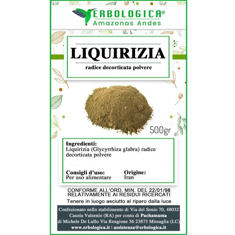 Liquirizia radice decorticata in polvere Liquirizia radice decorticata in polvere