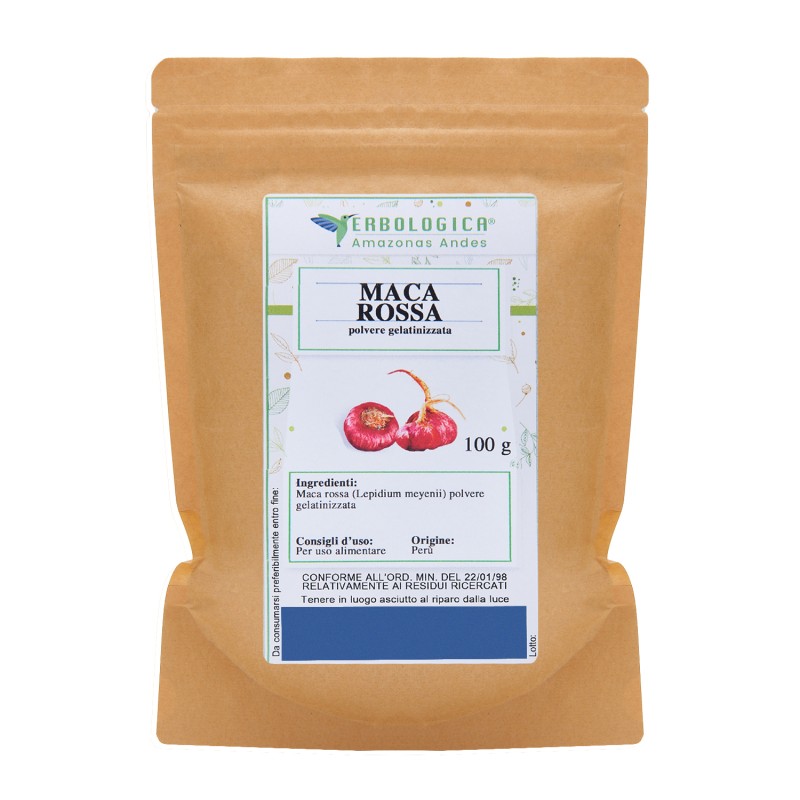 Maca rossa in polvere 
