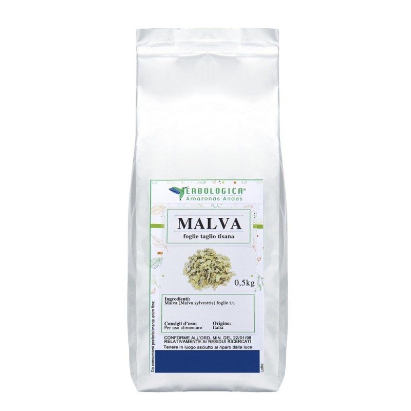 Malva foglie taglio tisana Malva foglie taglio tisana