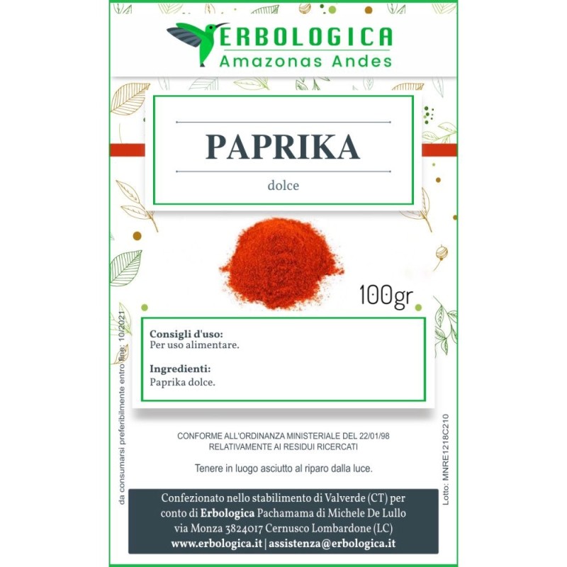 Paprika dolce spezia 