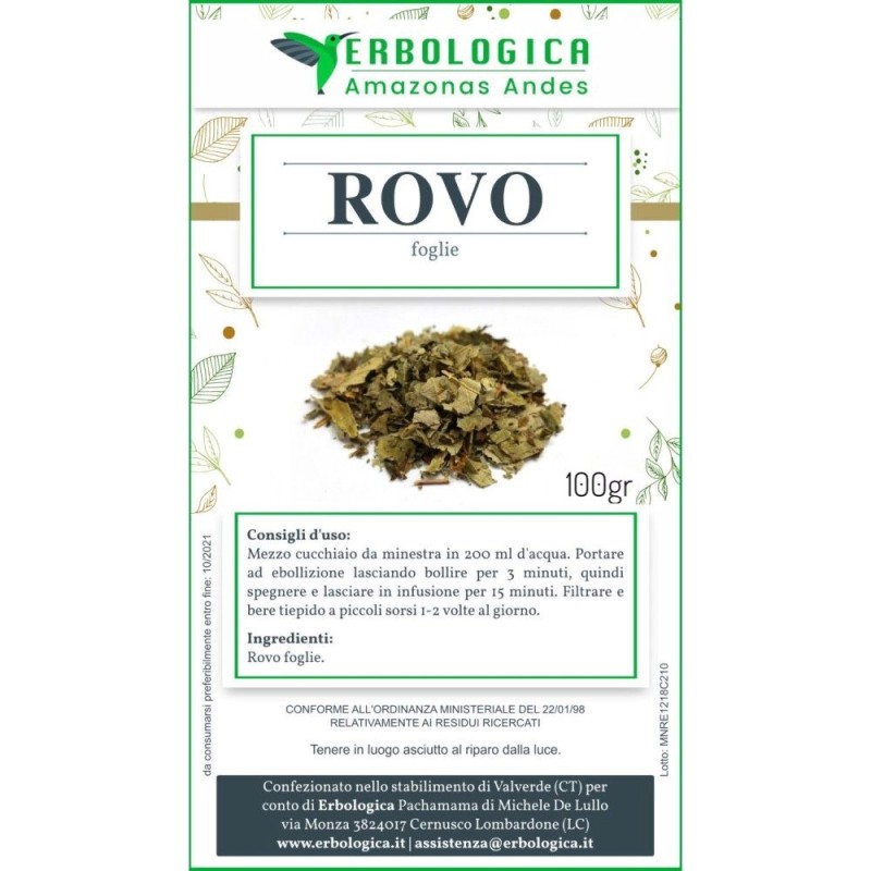 Rovo foglie taglio tisana Rovo foglie taglio tisana