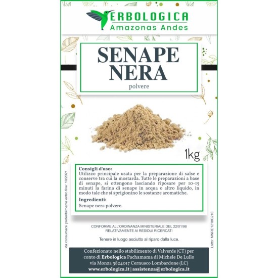 Senape nera polvere spezia Senape nera polvere spezia
