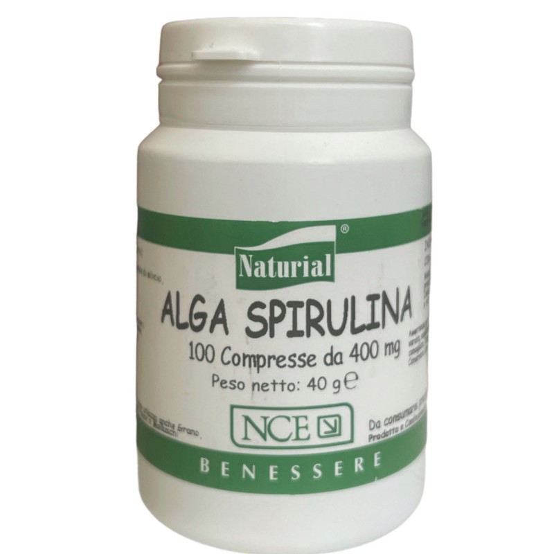 Spirulina alga compresse