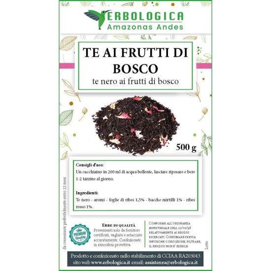 Tè nero ai frutti di bosco Tè nero ai frutti di bosco