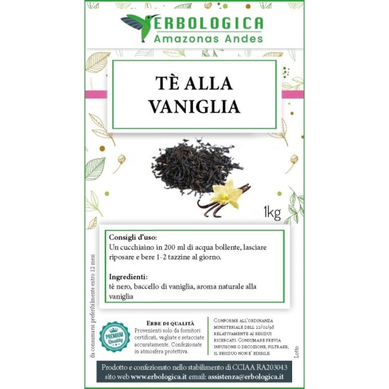 Tè nero alla vaniglia Tè nero alla vaniglia