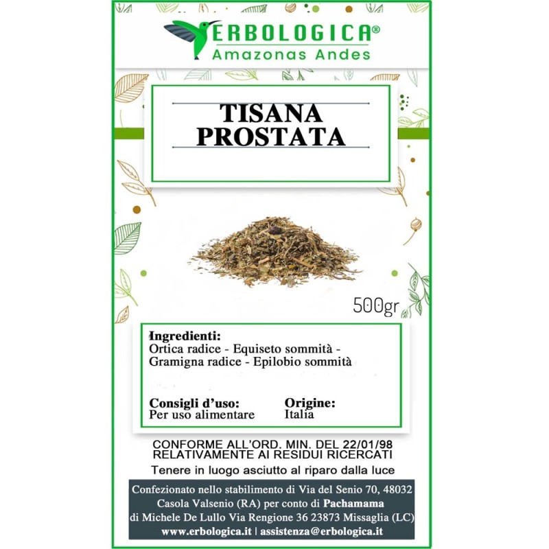 Tisana alle erbe per la prostata Tisana alle erbe per la prostata