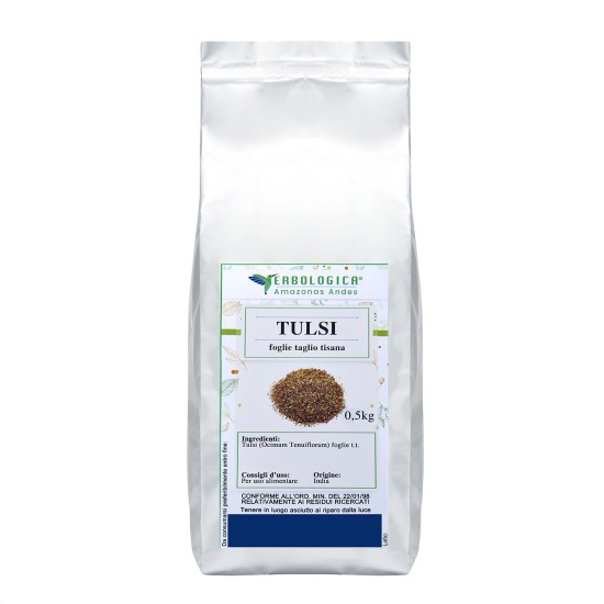 Tulsi foglie basilico santo taglio tisana Tulsi foglie basilico santo taglio tisana