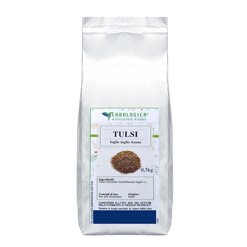 Tulsi foglie basilico santo taglio tisana Tulsi foglie basilico santo taglio tisana