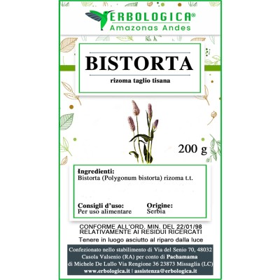 Bistorta rizoma taglio tisana Bistorta rizoma taglio tisana