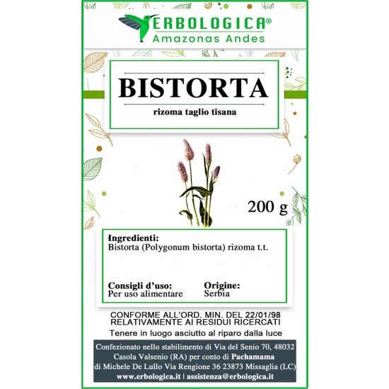 Bistorta rizoma taglio tisana Bistorta rizoma taglio tisana