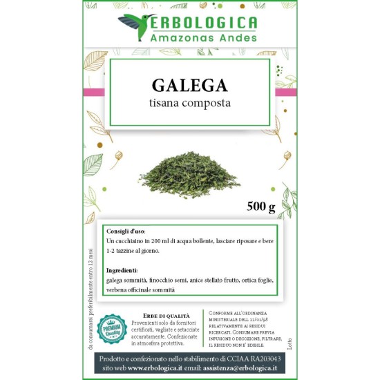Galega tisana composta 500 grammi Galega tisana composta 500 grammi