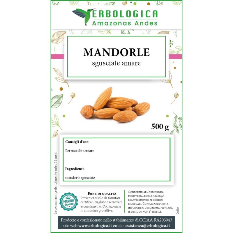 Mandorle sgusciate amare 500g