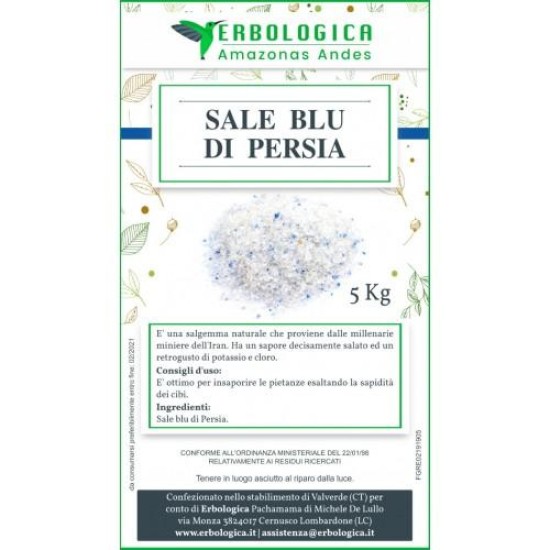 Sale blu, sacco da 5 kg, sale raro per gourmet Sale blu, sacco da 5 kg, sale raro per gourmet